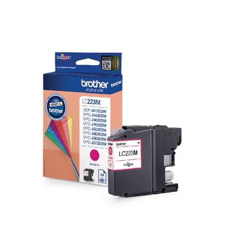 Brother+LC223M+Ink+Cartridge+Yield+550+Pages+Magenta