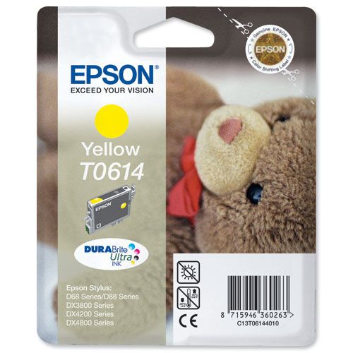 Epson+T061+DURABrite+Ink+Cartridge+Yellow+T061440