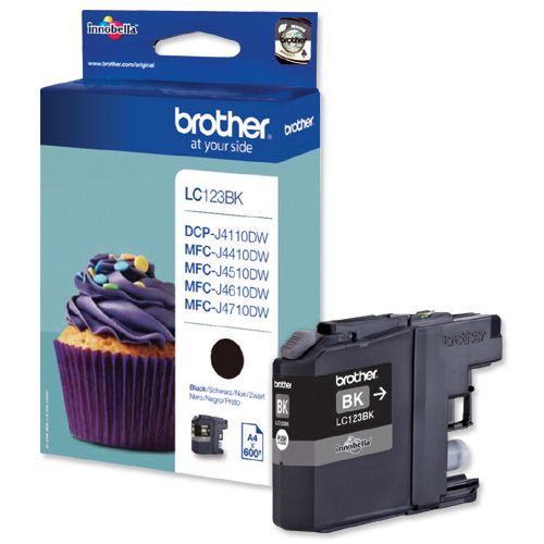 Brother+LC123BK+Black+Ink+Cartridge