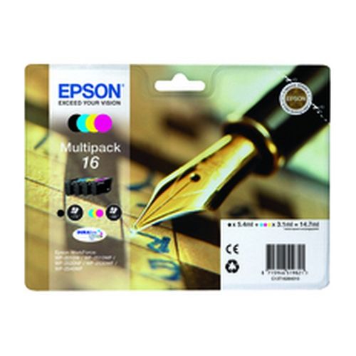 Epson+T162640+16+Series+Multi+Pack+Ink+Cartridges+Black%2FCyan%2FMagenta%2FYellow