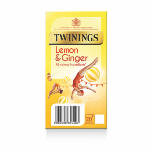 Twinings+Infusion+Tea+Bags+Individually+Wrapped+Lemon+and+Ginger+Pack+20