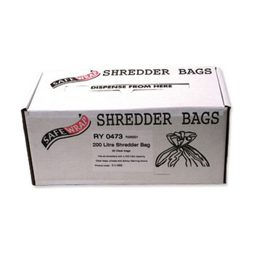 Safewrap+200+Litre+Shredder+Bag+590x1150x1000mm+Box+50