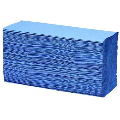 Initiative+Paper+Towels+CFold+Blue+1Ply+12+packs+x+200+230x250mm