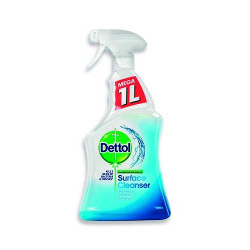 Dettol+Surface+Cleaner+Trigger+Spray+No+Fragrance+1L+%28Pack+of+6%29+3165417