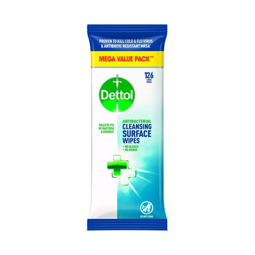 Dettol+Antibacterial+Cleansing+Surface+Wipes+126+Wipes+3189500