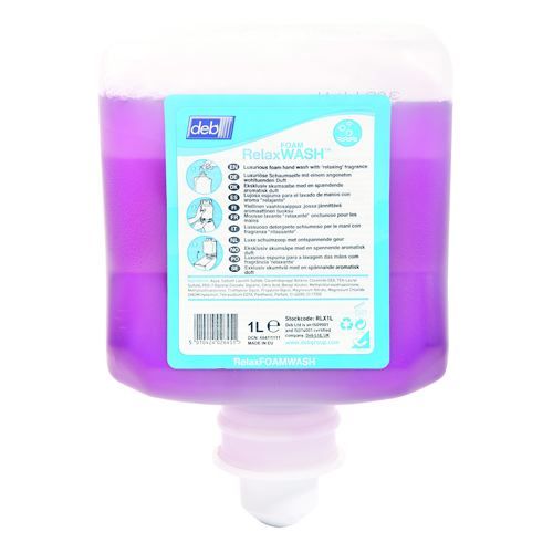 DEB+Relax+Calming+Foam+Hand+Wash+1+Litre+Cartridge+Pack+of+6