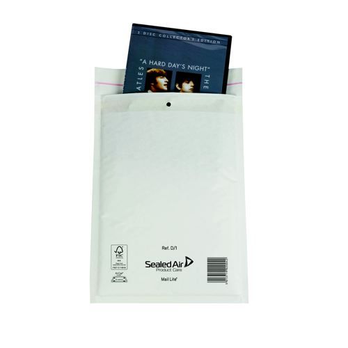Mail+Lite+White+Lightweight+Postal+Bag+D1+180x260mm+Pack+100