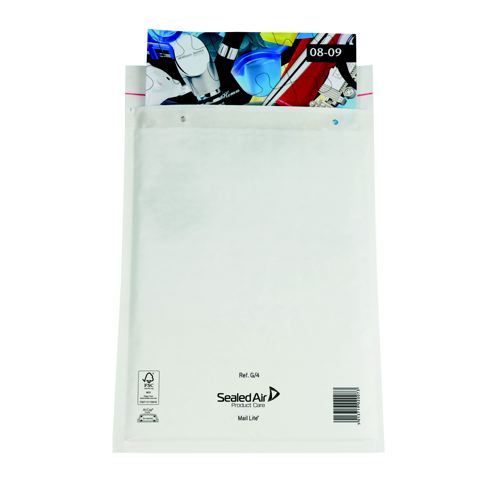 Mail+Lite+White+Lightweight+Postal+Bag+G4+240x330mm+Pack+50