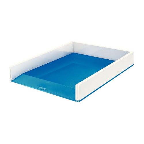 Leitz+Wow+Letter+Tray+Duo+Colour+White%2FBlue