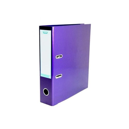 Elba+Classy+Lever+Arch+File+A4+Laminated+Paper+On+Board+Metallic+Purple