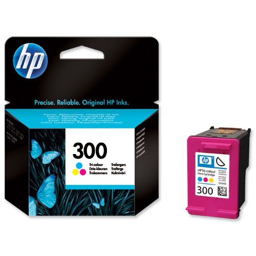 Hewlett+Packard+300+Ink+Cartridge+TriColour+CC643EE