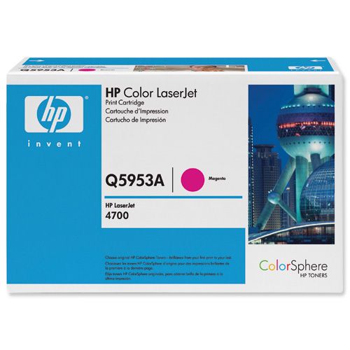 Hewlett+Packard+CLJ4700+Toner+Cartridge+Magenta+Q5953A