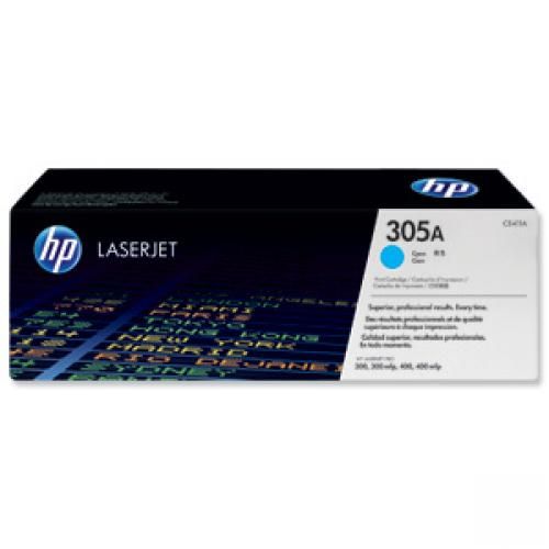 Hewlett+Packard+No+305A+Toner+Cartridge+Cyan+CE411A