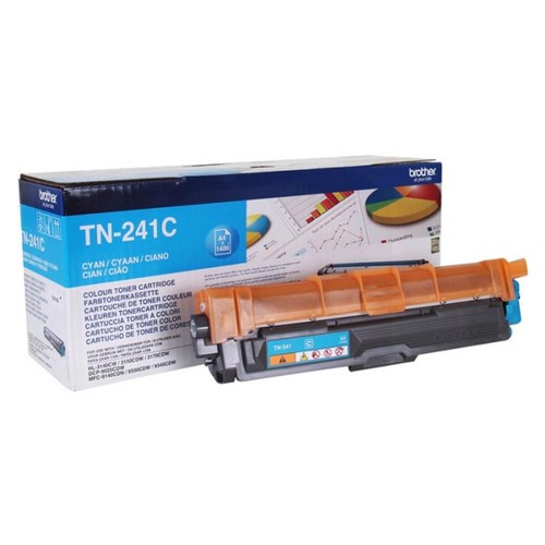 Brother+TN241C+Cyan+Toner+Cartridge+Yield+1400+Pages