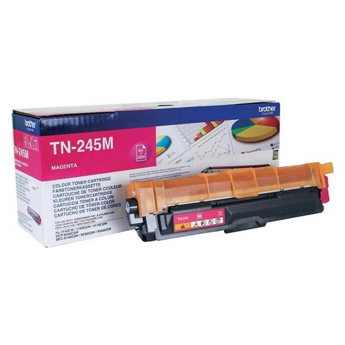 Brother+TN245M+Magenta+Toner+Cartridge+Yield+2200+Pages