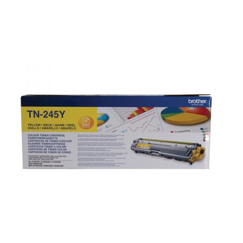 Brother+TN245Y+Yellow+Toner+Cartridge+Yield+2200+Pages