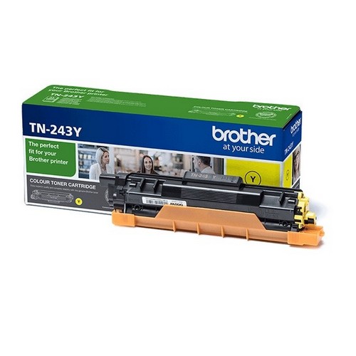 Brother+TN243Y+Yellow+Toner+Cartridge+Yield+1000+Pages