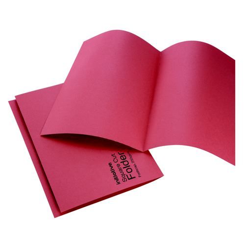 Initiative+Square+Cut+Folders+Mediumweight+250gsm+Foolscap+Red