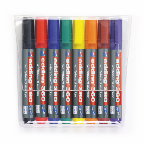 Edding+360+Drywipe+Markers+Classpack+Assorted+Pack+8