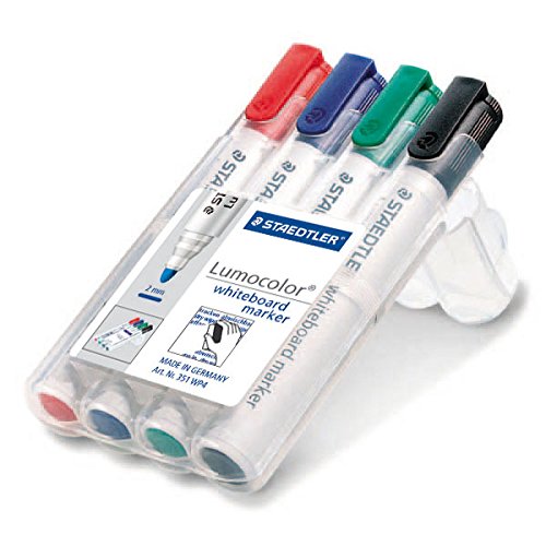 Steadtler+Lumcolor+Whiteboard+Markers+Pack+Of+4+Assorted