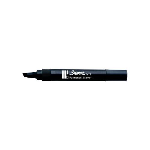 Sharpie+W10+Permanent+Marker+Chisel+Tip+1.25mm+Black