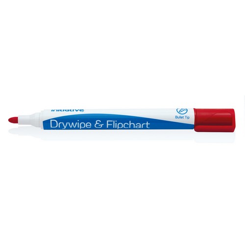 Initiative+Drywipe+and+Flipchart+Marker+Xylene+Free+Water+Resistant+Red