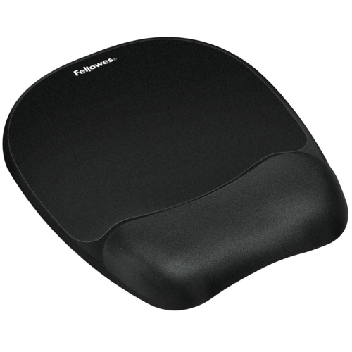 Fellowes+Memory+Foam+Mousepad+Wrist+Support+Black