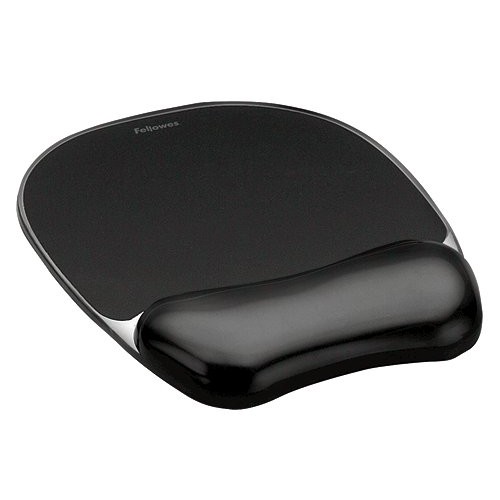 Fellowes+Crystal+Mousepad+And+Wrist+Rest+Black