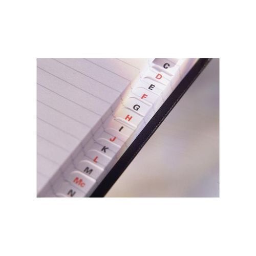 Black+N+Red+Wirebound+Notebook+A4+Feint+And+Index