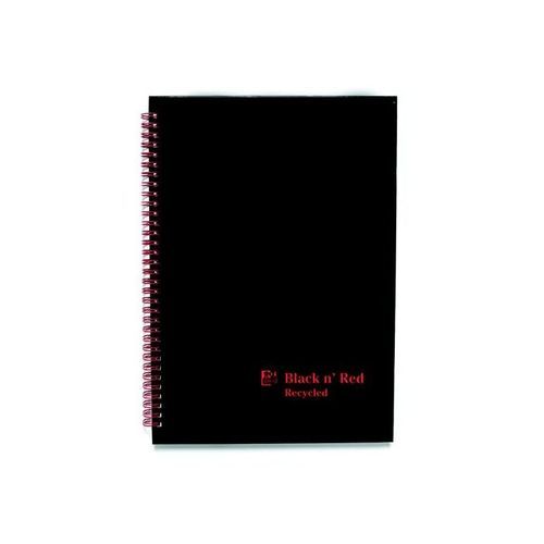 Black+N+Red+Recycled+Notebook+A4+Wirebound