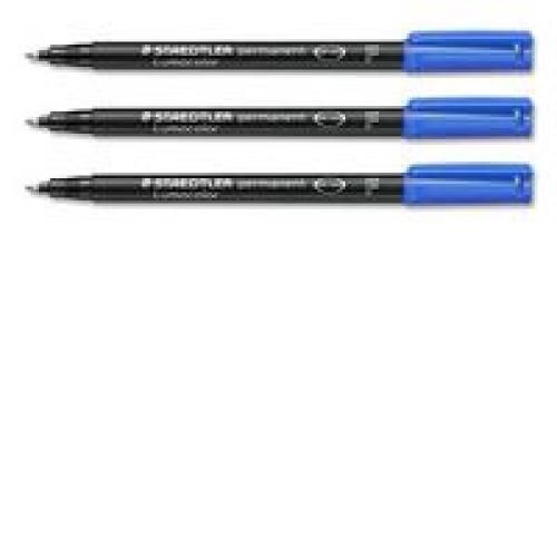 Staedtler+Lumocolor+Over+Head+Projector+Pens+Fine+Permanent+Blue