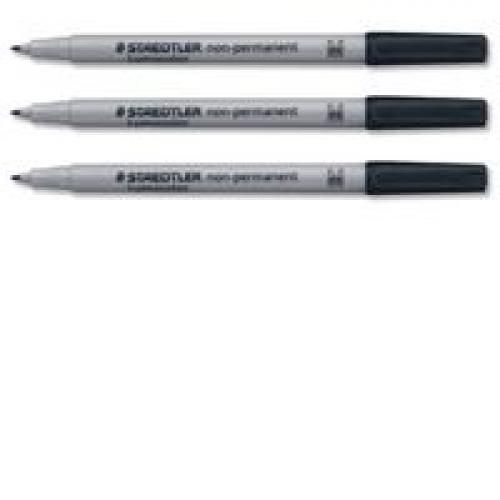 Staedtler+Lumocolor+Over+Head+Projector+Pens+Medium+Non+Permanent+Black