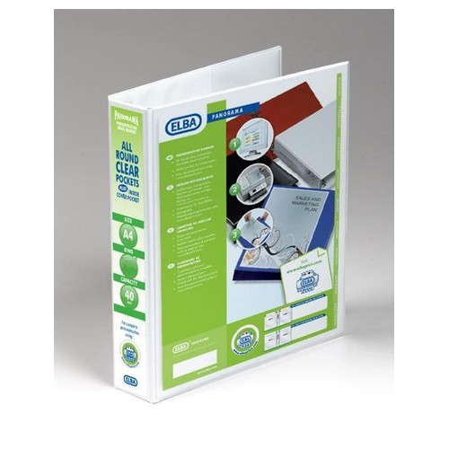 Elba+Presentation+Binder+Panorama+A4+4dr40+White