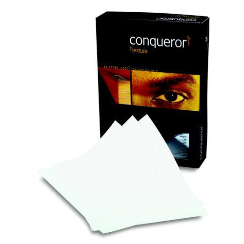 Conqueror+Paper+Texture+FSC4+A4+Laid+Brilliant+White+100Gm2+Watermarked+Pack+500