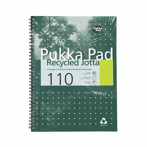 Pukka+Pad+Recycled+Wirebound+A4+110+Pages