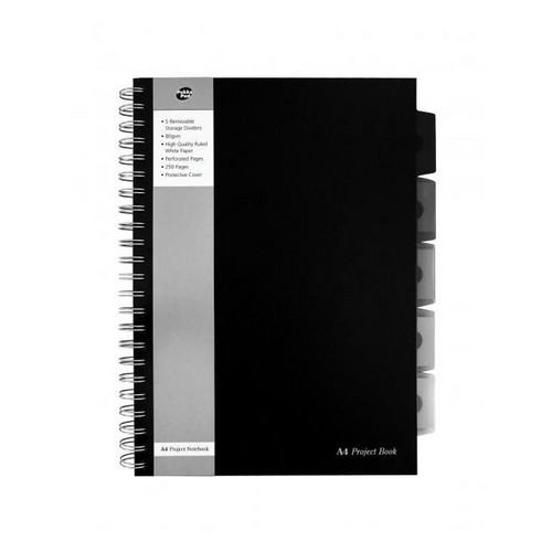 Pukka+Pad+Project+Book+A4+Black
