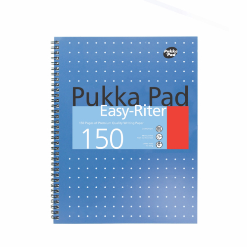 Pukka+A4+Metallic+EasyRiter+Pad+Blue+150+Pages+80gsm