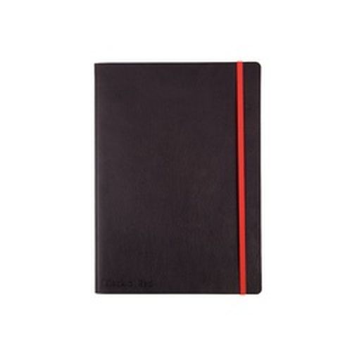 Black+By+Black+n+Red+Casebound+Black+Soft+Cover+Business+Journal+Ruled+With+Numbered+Pages+144P+B5