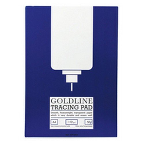 Goldline+A4+Heavyweight+Tracing+Pad+112gsm+Acid+Free+Paper+50+Sheets