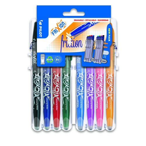 Pilot+Set2Go+FriXion+Rollerball+07+Pens+Assorted+%28Pack+of+8%29+3131910551591