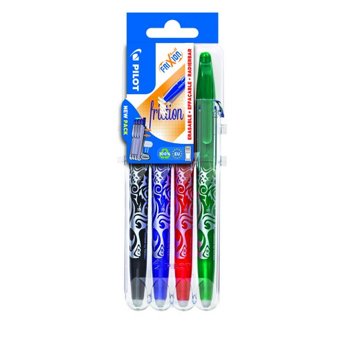 Pilot+FriXion+Set2Go+Rollerball+Pens+Assorted+%28Pack+of+4%29+3131910546795