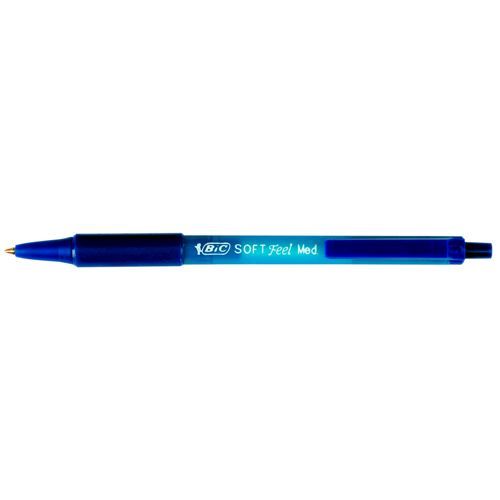 Bic+Soft+Feel+Retractable+Pen+Medium+Point+Blue