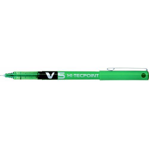 Pilot+V5+Rollerball+Pen+Needle+Tip+0.5mm+Line+0.3mm+Green