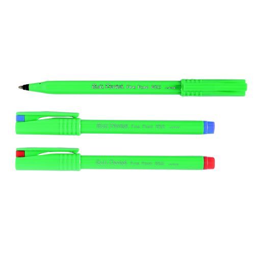 Pentel+R50+Rollerball+Pen+Green+Barrel+WaterBased+0.8mm+Tip+0.4mm+Line+Black