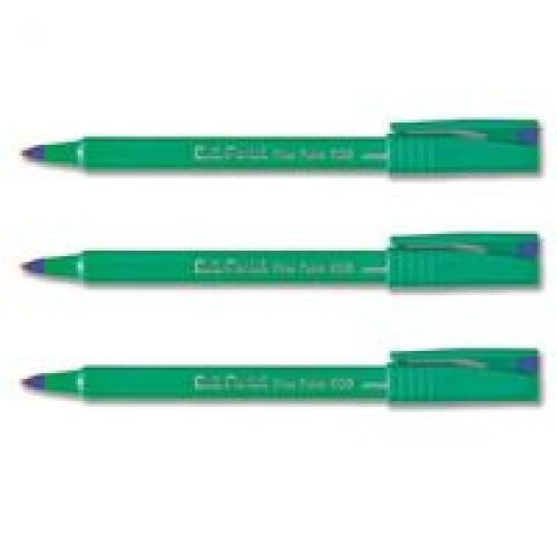 Pentel+R50+Rollerball+Pen+Green+Barrel+WaterBased+0.8mm+Tip+0.4mm+Line+Blue