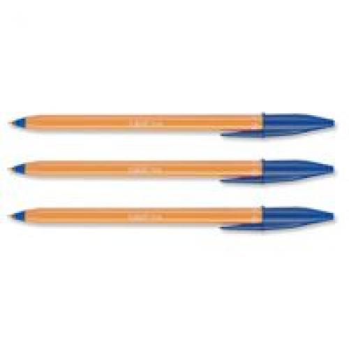 Bic+Orange+Ball+Point+Pen+Fine+Point+Blue