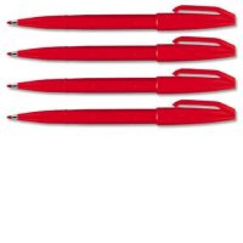 Pentel+Sign+Pen+Fibre+Tip+Marker+Red