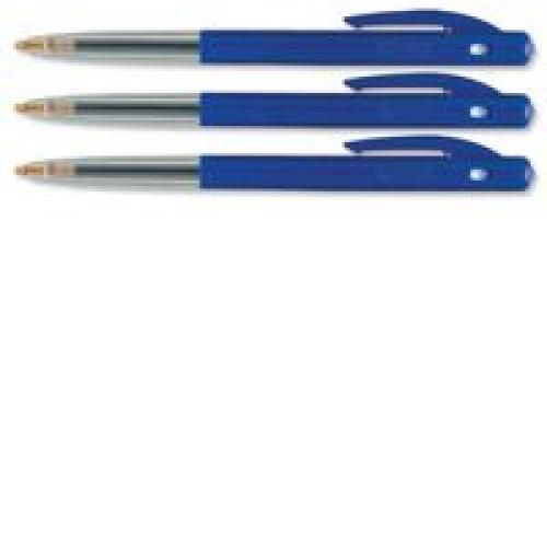 Bic+M10+Clic+Ball+Pen+Retractable+1.0mm+Tip+0.3mm+Line+Blue