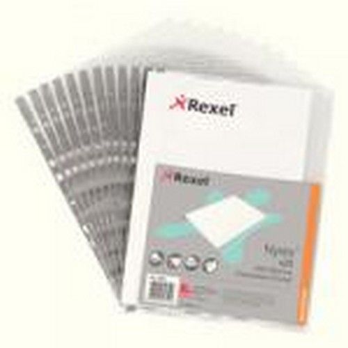 Rexel+Presentation+Multipunched+Pocket+Side+Opening+Grey+Strip+Pack+25
