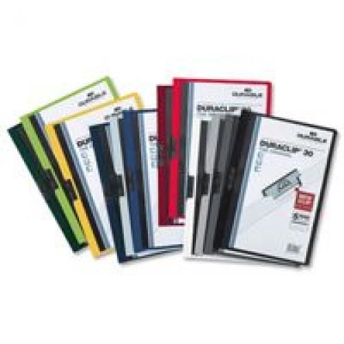 Durable+Duraclip+A4+Folder+6mm+Black+Pack+25